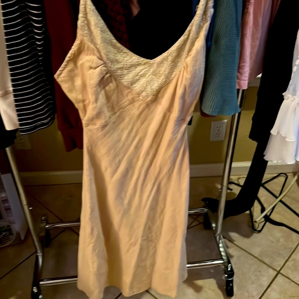 Tan straps dress M/S bohemian